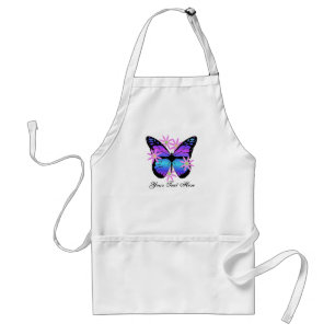 Delantal personalizado de la mariposa