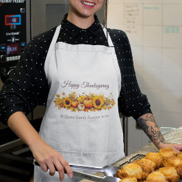 Delantal Personalizado de las calabazas ventilares del Día