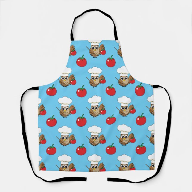 Delantal Personalizado de Lechuza Cocina (Anverso)
