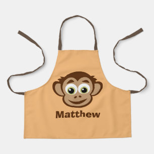 Delantal Personalizado de mono chimpancé personalizado dela