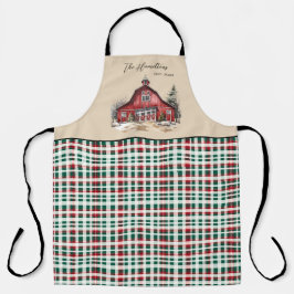 Delantal Personalizado de Navidades de campo