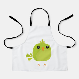 Delantal Personalizado de pájaro verde