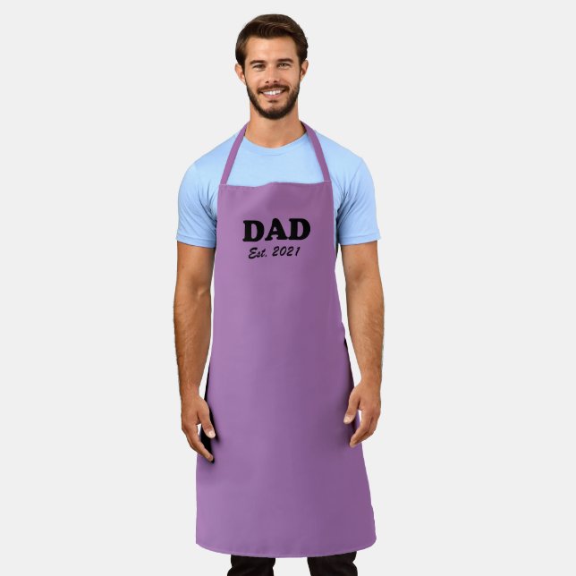 Delantal Personalizado de papá Ropa de fecha establecida só (Gastado)