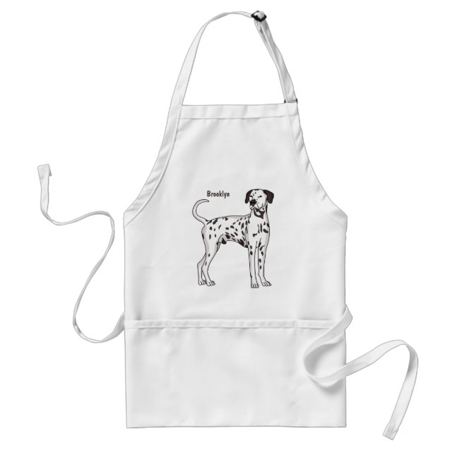 Delantal Personalizado de perro dalmatiano (Frente)