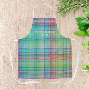 Delantal Personalizado de placas de cocina rosa verde rosad