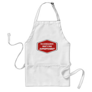 Delantal Personalizado de superpotencia genealógica Apron