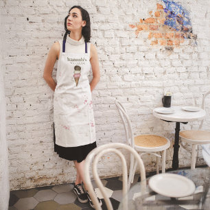 Delantal Personalizado de Tienda de Helados de Negocios