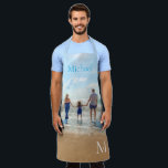 Delantal Personalizado de tu foto aérea con nombre y carta<br><div class="desc">Aprones con foto y nombre Personalizado / carta - Único su propio diseño - Papá personalizado / familia / amigos o regalo personal Apron - Añadir su texto - Nombre / Carta y foto - Redimensionar y mover o eliminar / añadir elementos - imagen / texto con herramienta de personalización...</div>