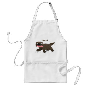 Delantal Personalizado de un animal lobverino hambriento