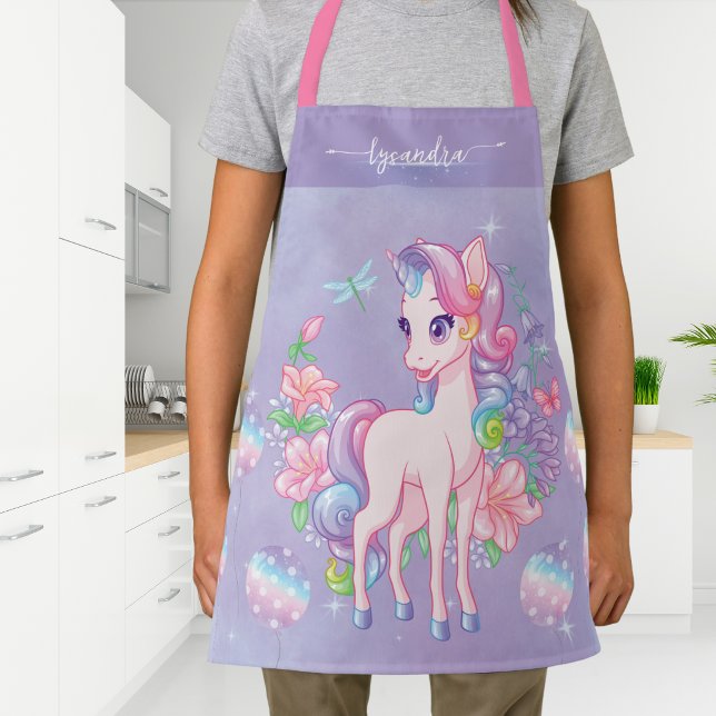 Delantal Personalizado de Unicornio Adorable para  (Subido por el creador)