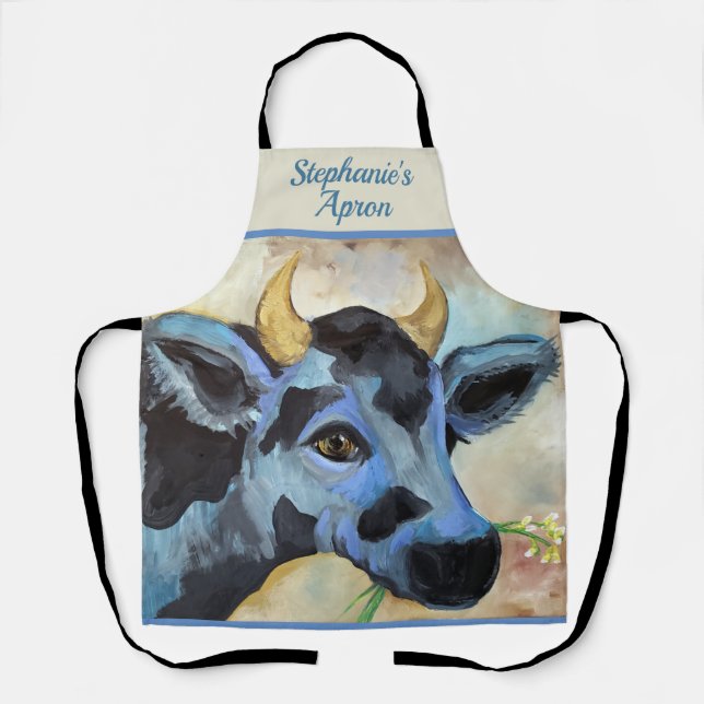 Delantal Personalizado de vaca Apron (Anverso)