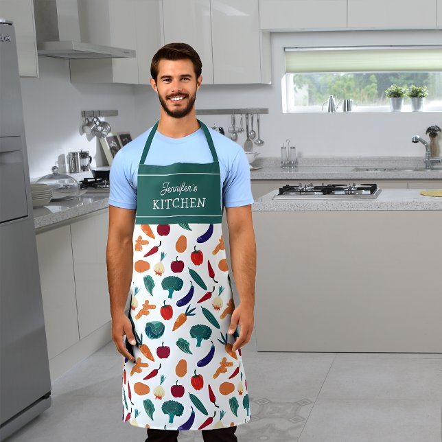 Delantal Personalizado de verduras Cocina Unisex (Subido por el creador)