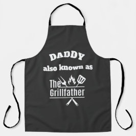 Delantal personalizado del día de los padres de bbq diverti