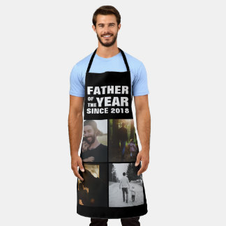 Delantal Personalizado del Día del Padre Collage de fotos P