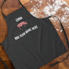 Delantal Personalizado del equipo de BBQ de Unisex