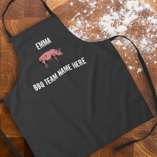 Delantal Personalizado del equipo de BBQ de Unisex