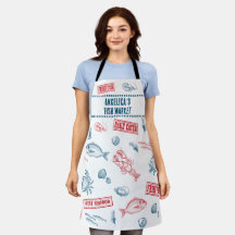 Delantal Personalizado del Mercado de Mariscos Vin