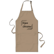 Delantal personalizado del vegano con diseño