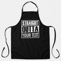 Personalizado DIRECTO OUTTA blanco y negro