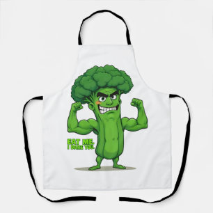 Delantal Personalizado divertida de Broccoli, Strand Veggie