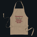 Delantal personalizado divertido de N'Awlins<br><div class="desc">Delantal personalizado divertido para la cocina de N'Awlins.</div>