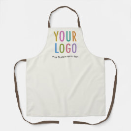 Delantal personalizado ecru con logotipo de empres