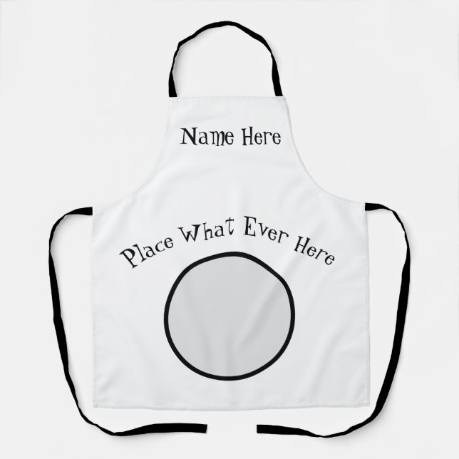 Delantal Personalizado, editar o agregar texto, Apron (Anverso)
