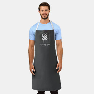 Delantal Personalizado Empresa Logo Blanco Uniforme de pers