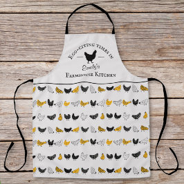 Delantal Personalizado Farmhouse Kitchen Pattern