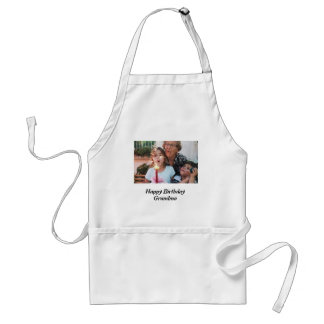 Delantal Personalizado Feliz cumpleaños foto de la abuela