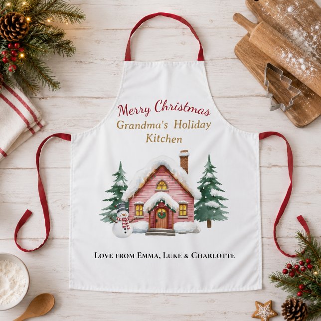 Delantal Personalizado Feliz Navidad Abuela (Subido por el creador)