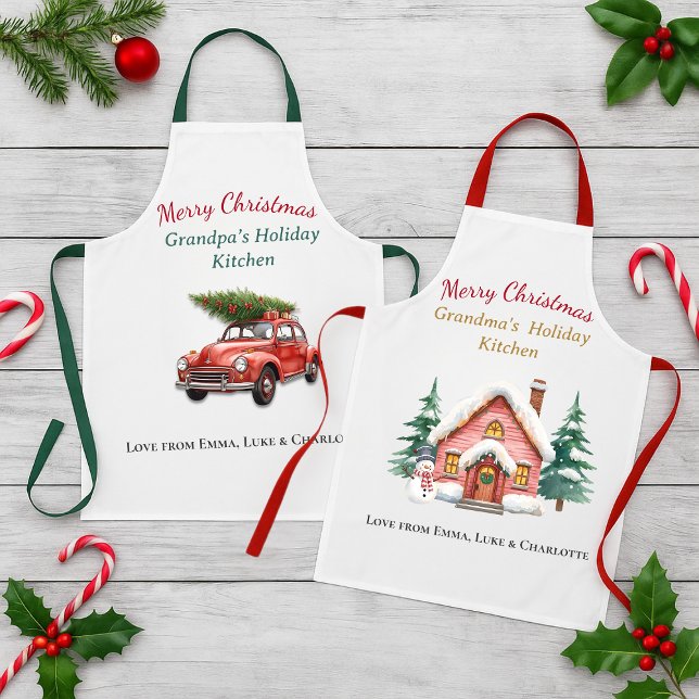 Delantal Personalizado Feliz Navidad Abuelo (Subido por el creador)