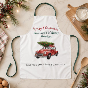 Delantal Personalizado Feliz Navidad Abuelo