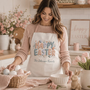 Delantal Personalizado Feliz Pascua Familia