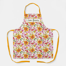 Delantal Personalizado Finalmente Floral Acuarela Primavera