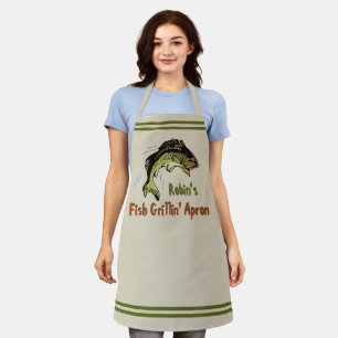 Delantal Personalizado Fish Grillin' Apron
