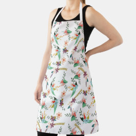 Delantal Personalizado floral de bonito