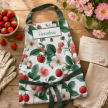 Personalizado floral de fresa Cottagecore