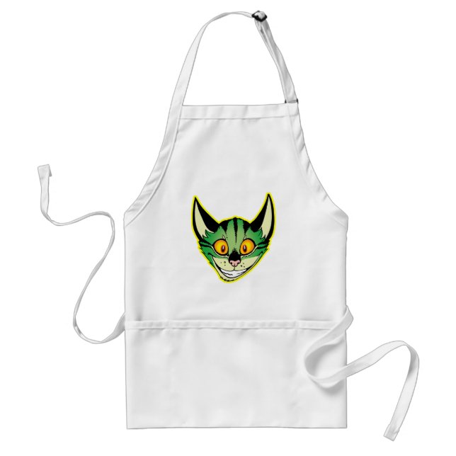 Delantal Personalizado fluorescente Cat Apron (Frente)
