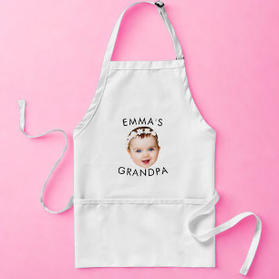 Delantal Personalizado Foto Face Mamá Abuela Abuela Cumplea