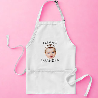 Delantal Personalizado Foto Face Mamá Abuela Abuela Cumplea