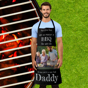Delantal Personalizado foto papá cita guión regalo del día