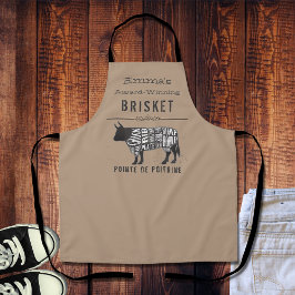 Delantal Personalizado ganador del premio Brisket
