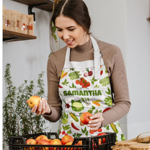 Delantal Personalizado Gardening Vegetable