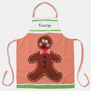 Delantal Personalizado Gingerbread Man Navidades