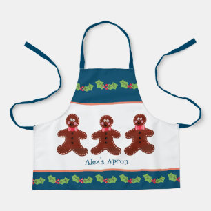 Delantal Personalizado Gingerbread Man Navidades