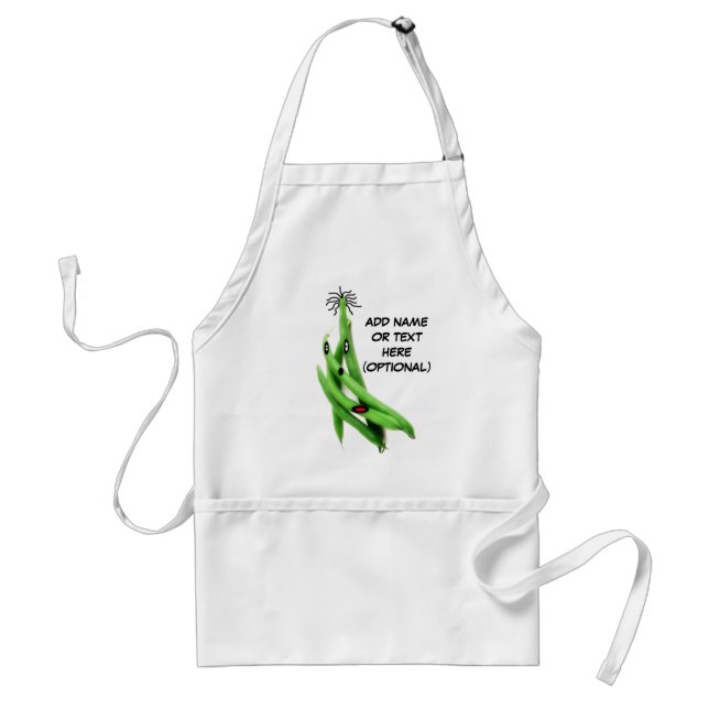Delantal Personalizado Green Bean personalizado (Frente)