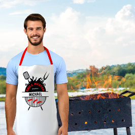 Delantal Personalizado Grill Master, BBQ