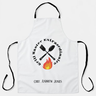 Delantal Personalizado Grill Master Extraordinaire regalos 