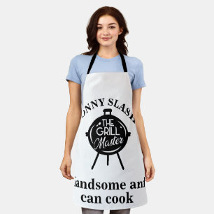 Delantal Personalizado Handsome y Can Cook Personalizado Ap